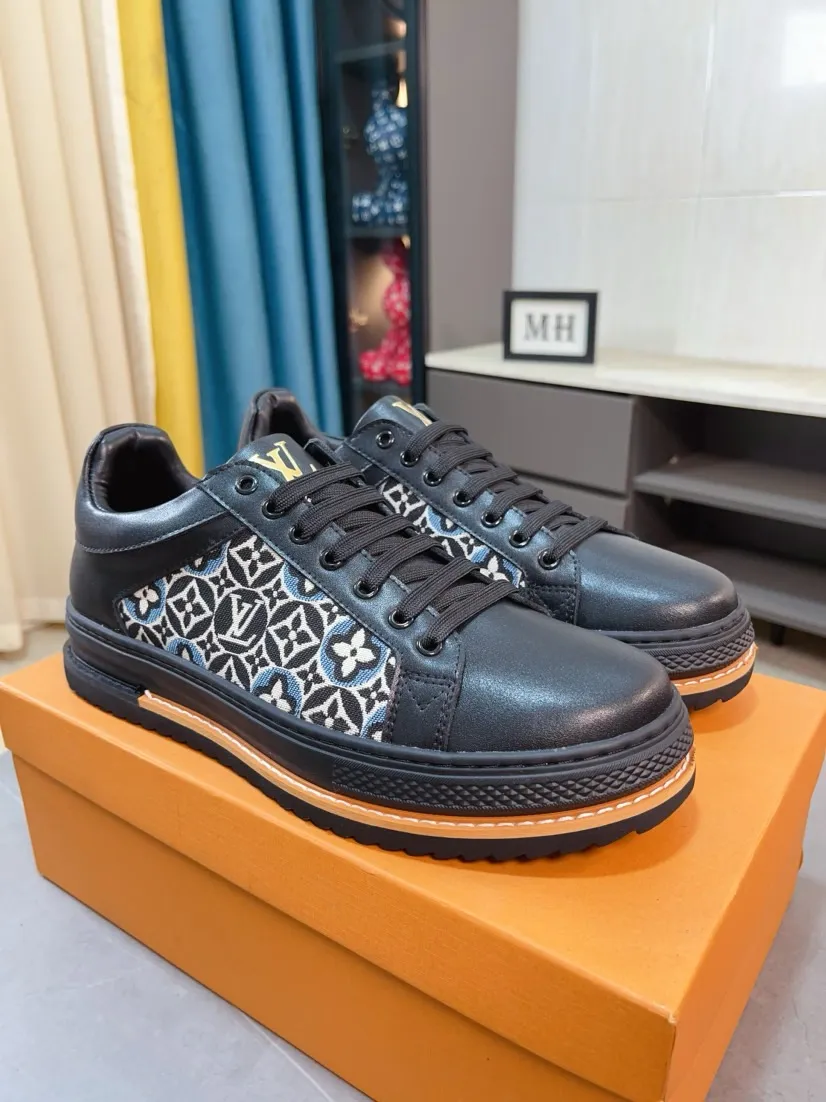 Men's shoes💰420🌹🌹[LV]🌹High-end men's shoes brand: official website 1:1 latest masterpiece: the upper is made of Italian imported first-layer cowhide with special materials➕full genuine leather lining🔥, making walking more convenient and comfortable! Exclusive new style, stunning work [color]! Create a fashionable personality to set off your uniqueness! A must-have for trendy men! Classic🔥Number: 38-44